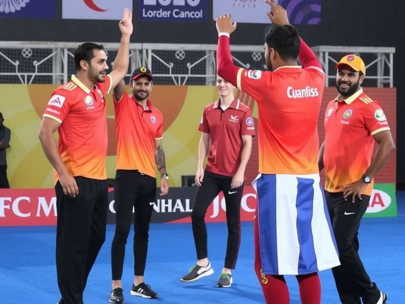 Indian Players Celebrating in Fiesta Shootout Stars